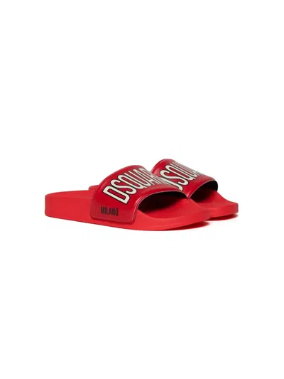 DSQUARED2 LOGO-PRINT SLIDES