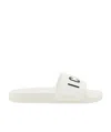 Dsquared2 Logo-print Open-toe Slides In White