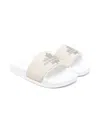 Dsquared2 Logo-print Slippers In Neutrals