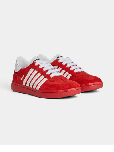 Dsquared2 Logo-print Sneakers In レッド