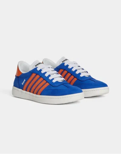 Dsquared2 Kids' Logo-print Sneakers In Blue