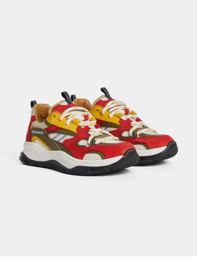 Dsquared2 Kids' Logo-print Sneakers In Red