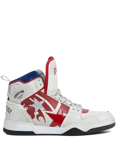 Dsquared2 Logo-print Sneakers In White