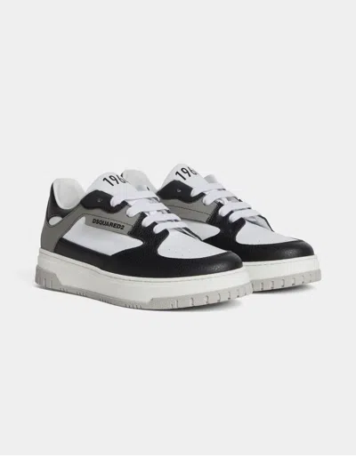 Dsquared2 Kids' Logo-print Sneakers In White