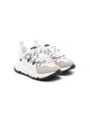 Dsquared2 Tech & Leather Lace-up Sneakers In White