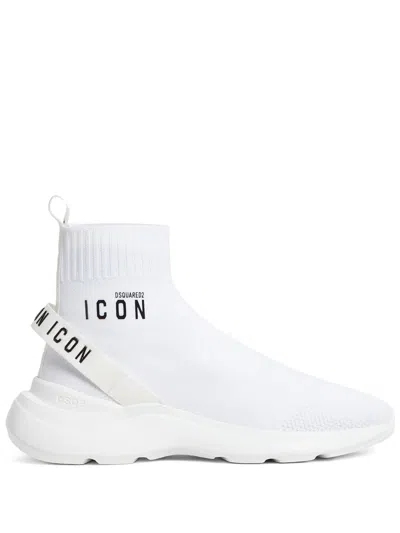 DSQUARED2 DSQUARED2 ICON FLY HIGH-TOP SNEAKERS