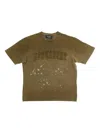 Dsquared2 Logo-print Splatter-effect T-shirt In Brown