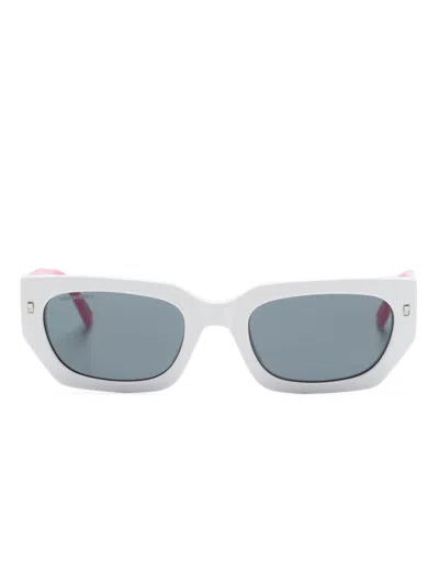 Dsquared2 Logo-print Sunglasses In White