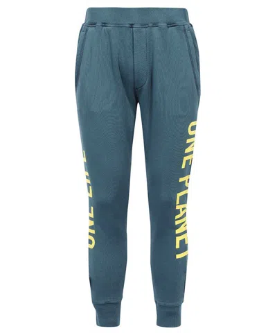 Dsquared2 Logo Print Sweatpants In Blue