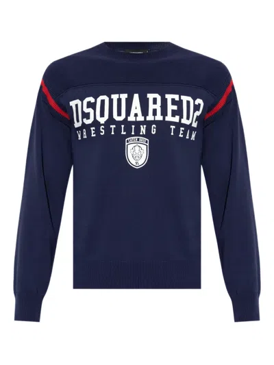 DSQUARED2 LOGO-PRINT SWEATSHIRT