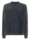 Dsquared2 Washed Grey Sweatshirt With Logo In Gray