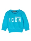 Dsquared2 Logo Print Sweatshirt In 蓝色
