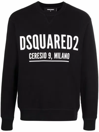 Dsquared2 Logo-print Sweatshirt In Black