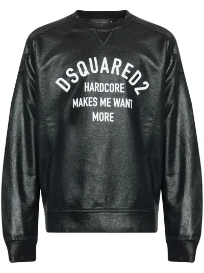 Dsquared2 Logo-print Sweatshirt In Black