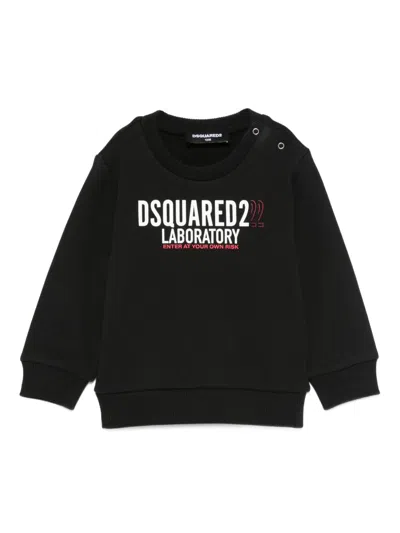 Dsquared2 Babies' Logo-print Sweatshirt In Black