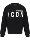 Dsquared2 Man Sweatshirt Black Size Xxl Cotton In Black
