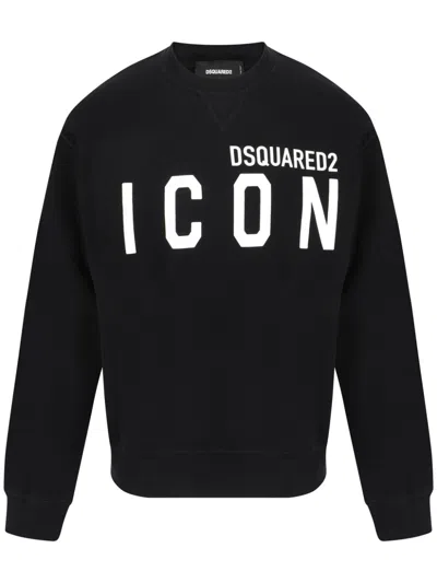 Dsquared2 Logo Print Sweatshirt In Black