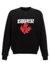 Dsquared2 Logo Printed Crewneck Sweatshirt In Black
