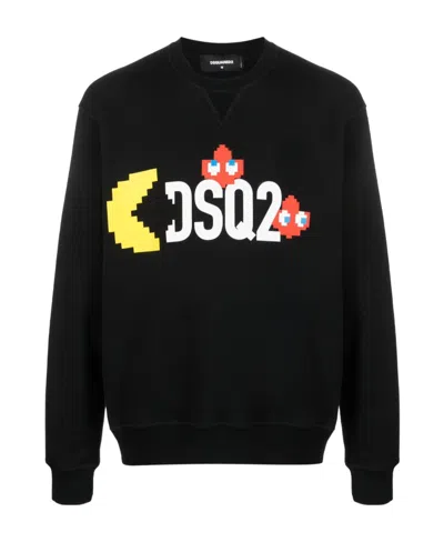 Dsquared2 Logo-print Sweatshirt In Black