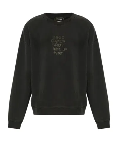 DSQUARED2 DSQUARED2 LOGO PRINTED CREWNECK SWEATSHIRT