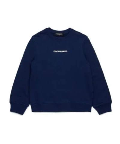 Dsquared2 Logo-print Sweatshirt In Blue