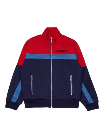 Dsquared2 Kids' Logo-print Sweatshirt In Blue