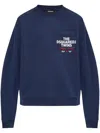 Dsquared2 Men's Round Neck Sweater With Front Pocket In Blue