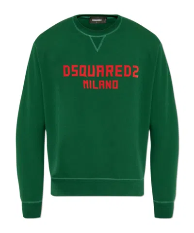 DSQUARED2 DSQUARED2 LOGO PRINTED CREWNECK SWEATSHIRT
