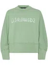 Dsquared2 Logo-print Sweatshirt In Green