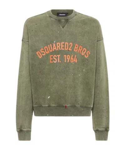 DSQUARED2 DSQUARED2 MARBLE DYED VANISH SPOT CYPRO FIT SWEATSHIRT