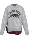 Dsquared2 Logo-print Sweatshirt In Gray