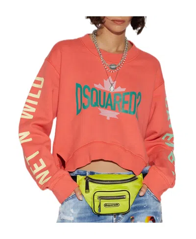 Dsquared2 Logo-print Sweatshirt In Red