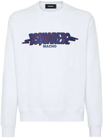 Dsquared2 Sweatshirt Mit Logo-print In White