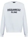 Dsquared2 Dsquared White Cotton Sweatshirt In Weiss
