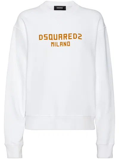 Dsquared2 Logo-print Sweatshirt In White