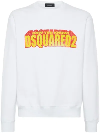 Dsquared2 Logo-print Sweatshirt In White