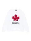 Dsquared2 Kids Maple Leaf Logo Sweatshirt In White