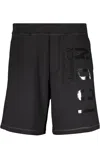 Dsquared2 Logo Print Sweatshorts In Black