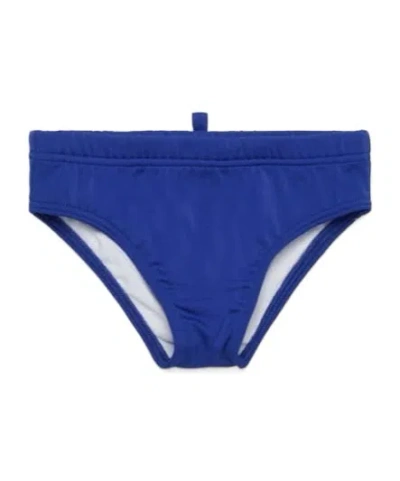 Dsquared2 Logo-print Swim Briefs In Blue