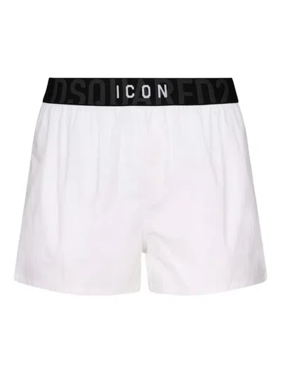 DSQUARED2 LOGO-PRINT SWIM SHORTS