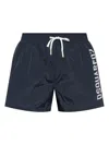 Dsquared2 Badeshorts Mit Logo-print In Blau