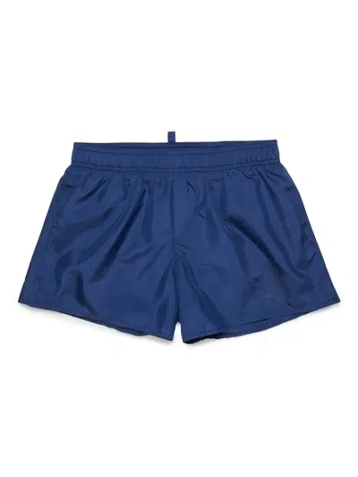Dsquared2 Kids' Logo-print Swim Shorts In Blue