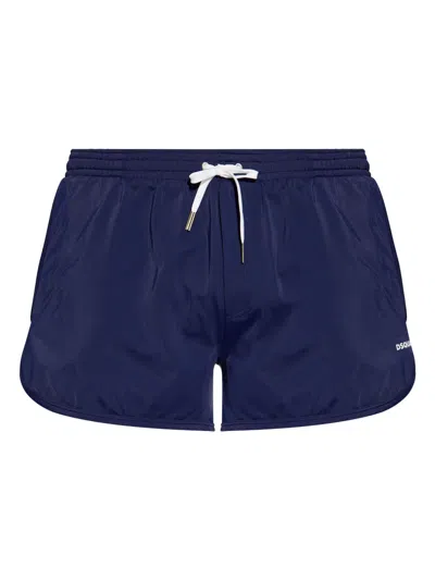 DSQUARED2 LOGO-PRINT SWIM SHORTS