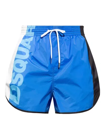 DSQUARED2 LOGO-PRINT SWIM SHORTS