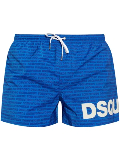 DSQUARED2 LOGO-PRINT SWIM SHORTS