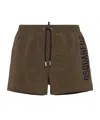 Dsquared2 Midi Boxer With Logo In Brown