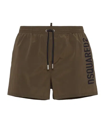 DSQUARED2 LOGO-PRINT SWIM SHORTS