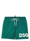 Dsquared2 Logo-print Swim Shorts In Green