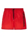 Dsquared2 Swim Trunks Mid-length Elastic Waistband In Red