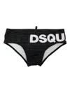 Dsquared2 Logo-print Swim Trunks In Black
